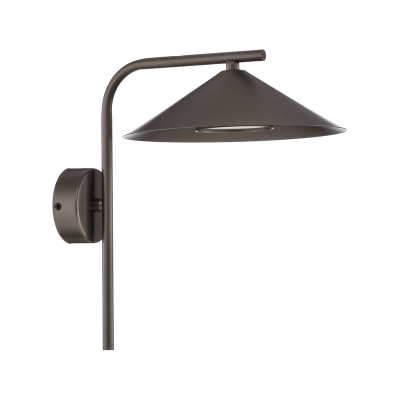 Wandleuchte Lume LED Wandlampe dimmbar braun Metall 30,5cm Höhe 23cm 32cm tief - 5906135113224