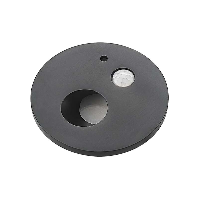 Arcchio Neru LED-Einbaulampe schwarz 7,5 cm Sensor warmweiß 2,3 W IP20 - 4251911749595