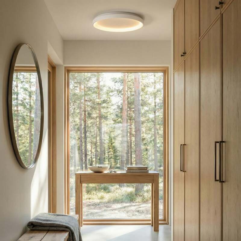 Arcchio Deckenleuchte Vivy LED Lampe dimmbar warmweiß Metall Ø58cm weiß - 4251096597424