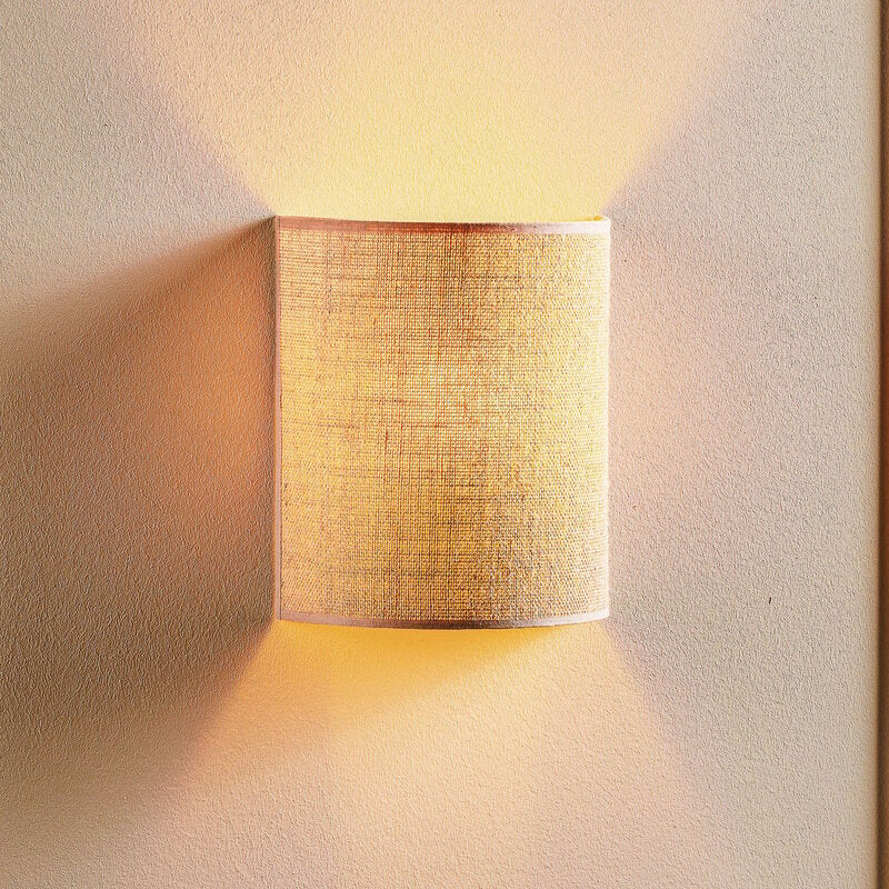 Wandleuchte Jute Wandlampe Außenwandleuchte Außenlampe Lampe Leuchte naturbraun - 5903689183314