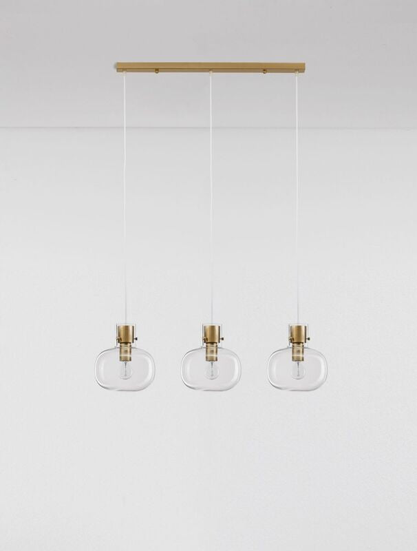 Nova Luce Pendelleuchte Hängeleuchte CINZIA E27 LED 3-flammig Gold dimmbar Lampe - 5212017431134