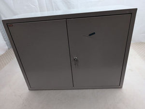 Stier Wandschrank Aufbewahrung grau platzsparend abschließbare Tür 60x80x30cm