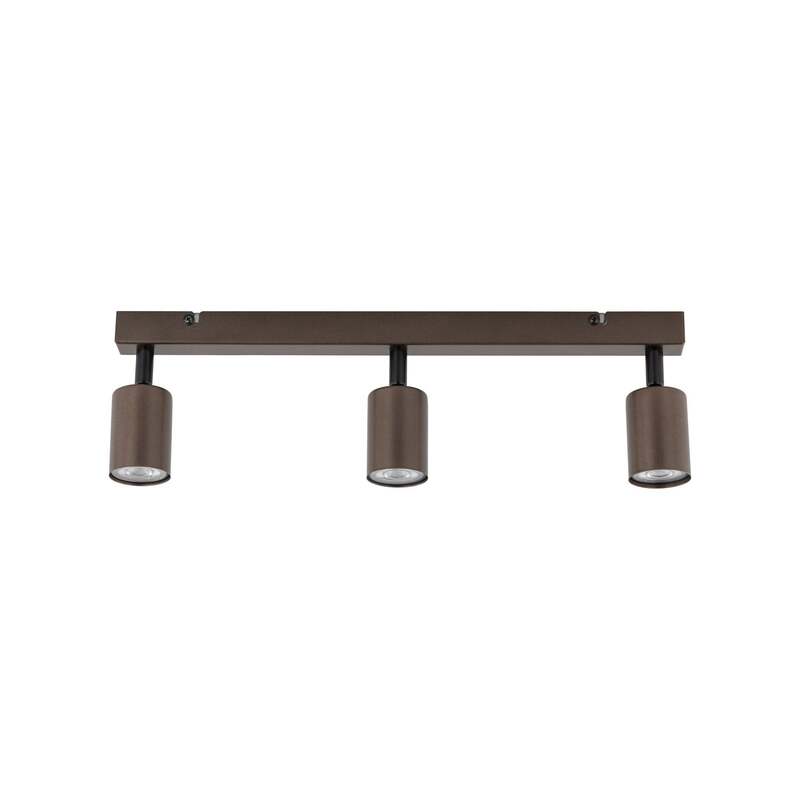 TK Lighting Deckenstrahler Top dimmbar 3-flammig GU10 Stahl dunkelbraun 60cm - 5901780561819