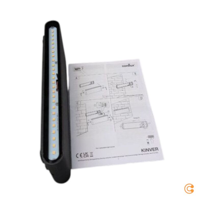 KINVER Wandleuchte LED schwarz Hängeleuchte Lampe Wandlampe dimmbar 80cm - 5704924004759
