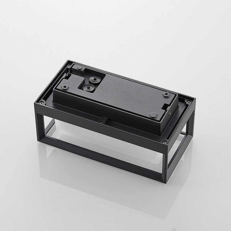 Lucande Wandleuchte Außenleuchte LED Lampe Wandlampe dunkelgrau Glas IP65 - 4251096569384