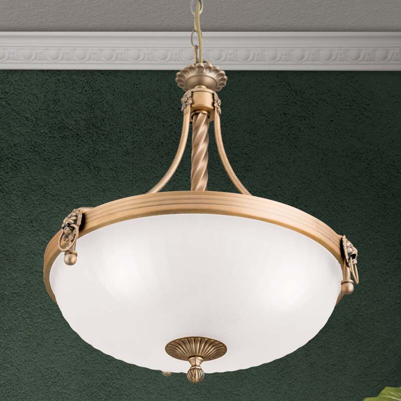 Hängeleuchte Rocca LED Pendelleuchte dimmbar bronze weiß 50cm 3-flammig 44cm - 9003090248865