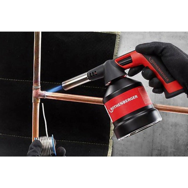 Rothenberger Lötgerät Lötbrenner Löttechnik ROFLAME Löten 4 PIEZO, 7/16"-EU rot - 4004625468913