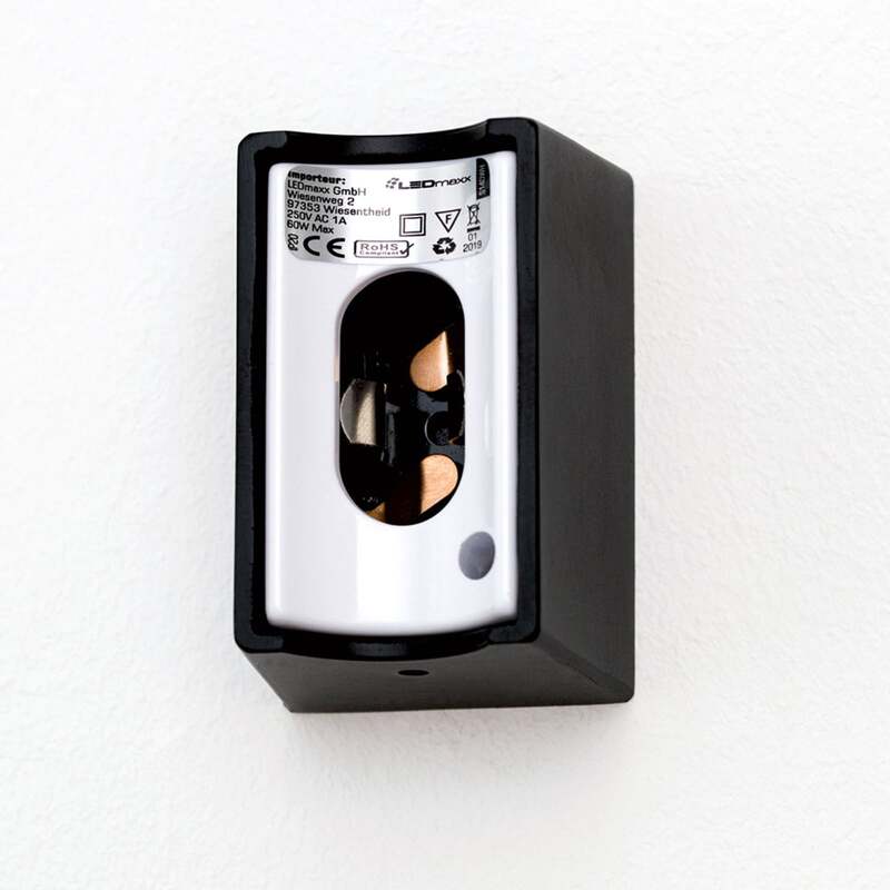 Orion LED Spiegelleuchte Wandleuchte Visagist schwarz 50 cm warmweiß dimmbar - 9003090269754