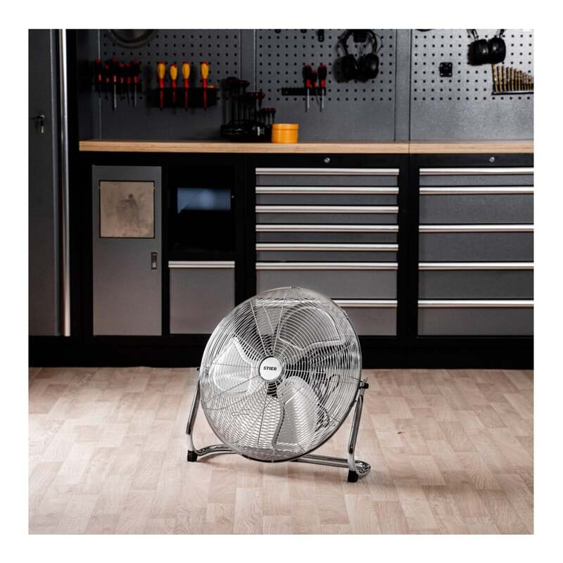 STIER Ventilator Bodenventilator 120W Luftzirkulation 3 Geschwindigkeitsstufen - 4260439004116
