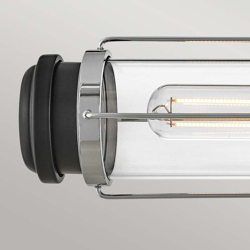 HINKLEY Wandleuchte Wandlampe Masthead LED 2-flammig dimmbar chrom 61cm IP44 - 5024005012252