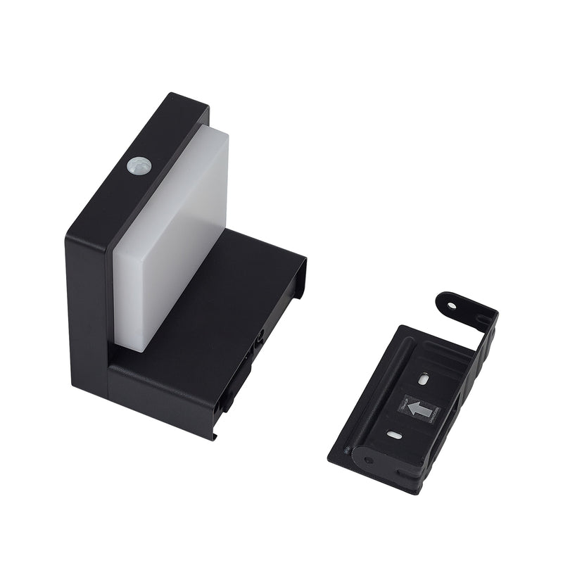 Lindby LED-Solarwandleuchte Eleazar schwarz Gartenlampe Wandleuchte mit Sensor - 4251911786668