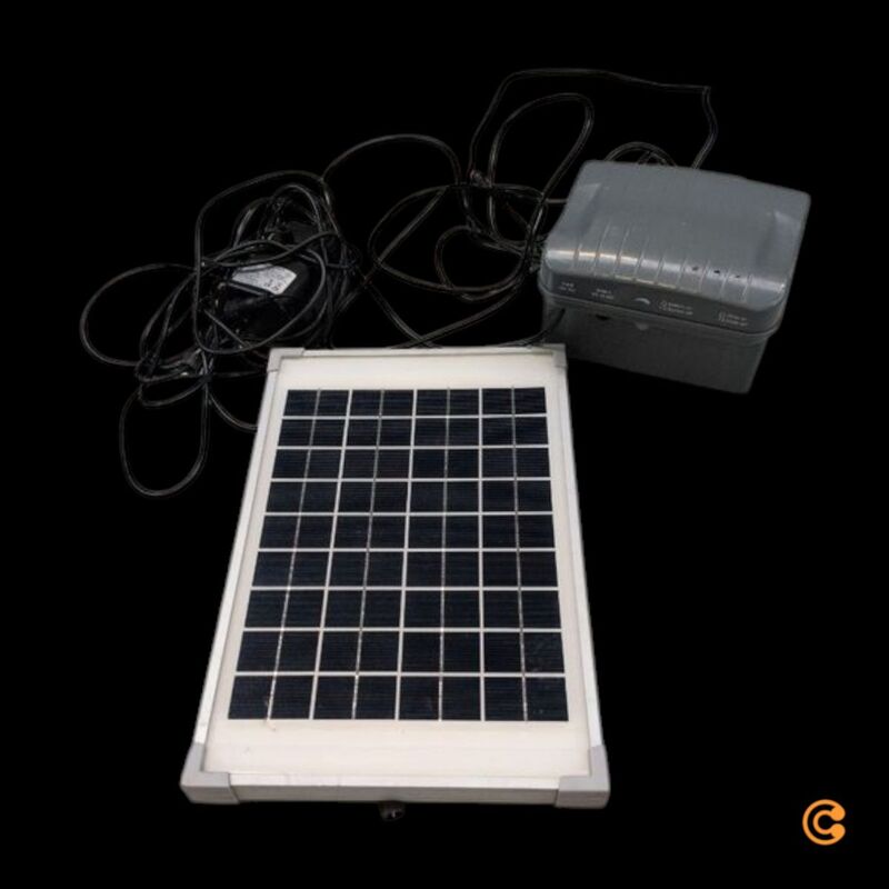 Esotec Solar-Pumpenset Napoli mit Beleuchtung 750l/h 2m Förderhöhe Akkuspeicher - 4260057861535