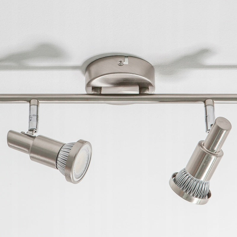 Lindby Nickelfarbene LED-Deckenlampe Aron 6-fl Deckenlampe Deckenstrahler GU10 - 6291105708005