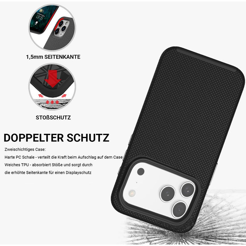JT Berlin Backcover Schutzhülle Case iPhone 17 Pro MagSafe Schwarz 2 STÜCK - 4262386611492