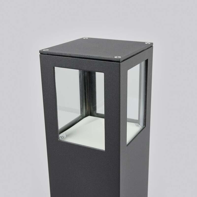 Lucande Wegeleuchte Gartenleuchte Nicola LED Pollerleuchte anthrazit 65cm IP54 - 6291105701945