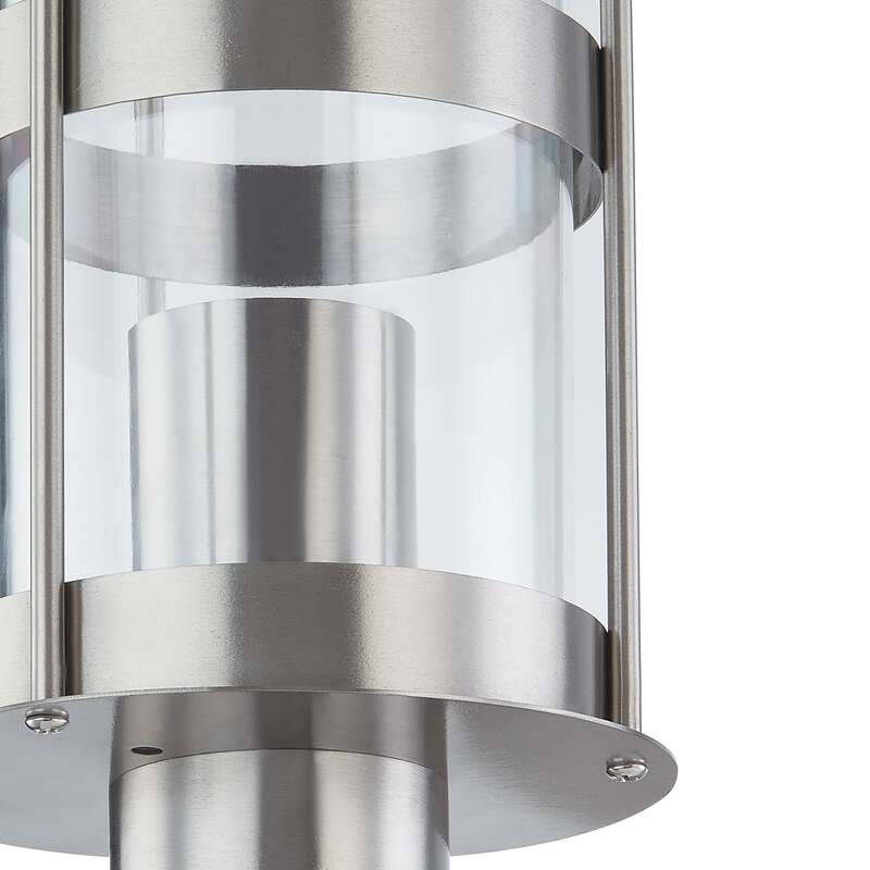 Lindby Außenwandleuchte Noemi LED Gartenlampe mit Bewegungsmelder grau - 4251096539264