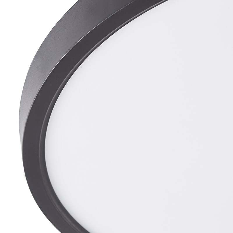 Lindby Deckenleuchte Pravin LED Lampe Leuchte schwarz matt Ø30cm warmweiß 3000K - 4251911766684