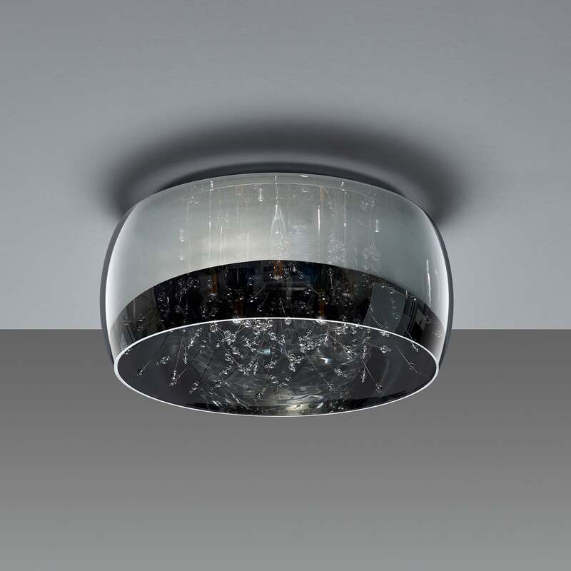 Trio Lighting Deckenlampe Crystel Deckenlampe Lampe aus Glas chrom Ø 50 cm E14 - 4017807541700