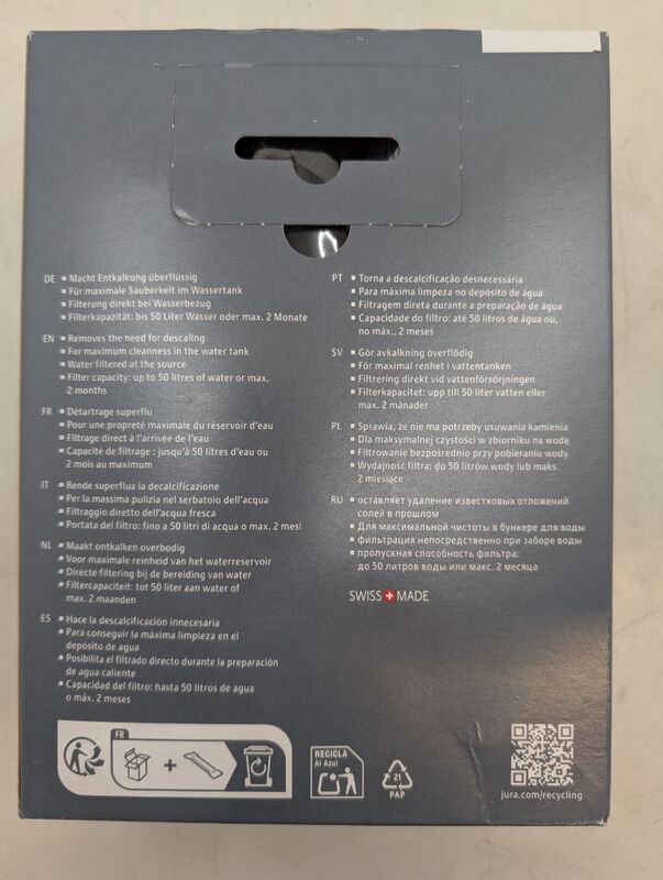 Jura Filterpatrone CLARIS Smart+ Wasserfilter 3 St. für perfekten Kaffeegenuss - 7610917242337