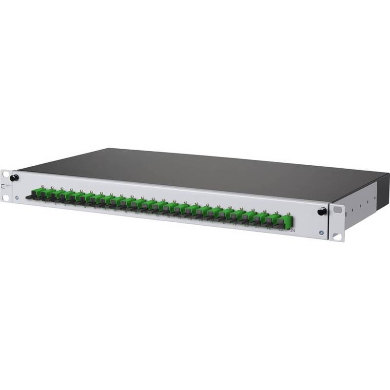 Metz Connect Spleissbox ausziehbar OpDATs.24E2000 24 Kupplungen E2000 grau 19 - 4250184156840