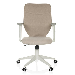 B-Ware Bürostuhl COSIO II beige Stoff hjh OFFICE verstellbar mit Armlehnen 120 kg