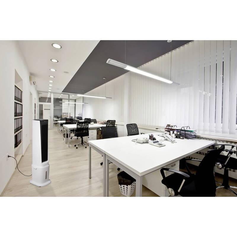 Sygonix Luftkühler 90W Oszillierend Tower-Ventilator Fernbedienung LED-Display - 4064161489513