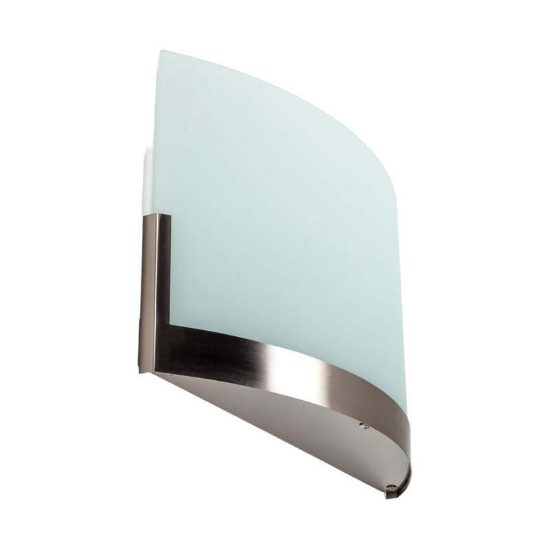 Lindby Wandleuchte Karla LED Wandlampe dimmbar Glas nickel weiß 35cm 2-flammig - 6291105706414