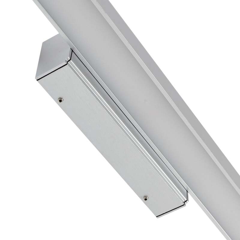 Lindby LED-Badleuchte Spiegellicht Alenia Aluminium 120cm IP44 grau - 4251911795882