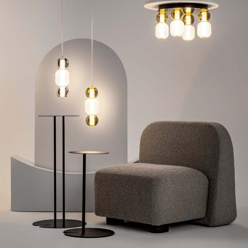 Maytoni Hängeleuchte Pendelleuchte LED Glas Chrom Drop Ø 12 cm 3000 K 16 W Lampe - 4099776072447
