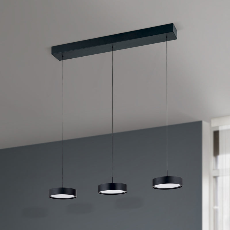 Orion LED-Hängeleuchte Teide Hängelampe Leuchte schwarz Metall höhenverstellbar - 9003090277605