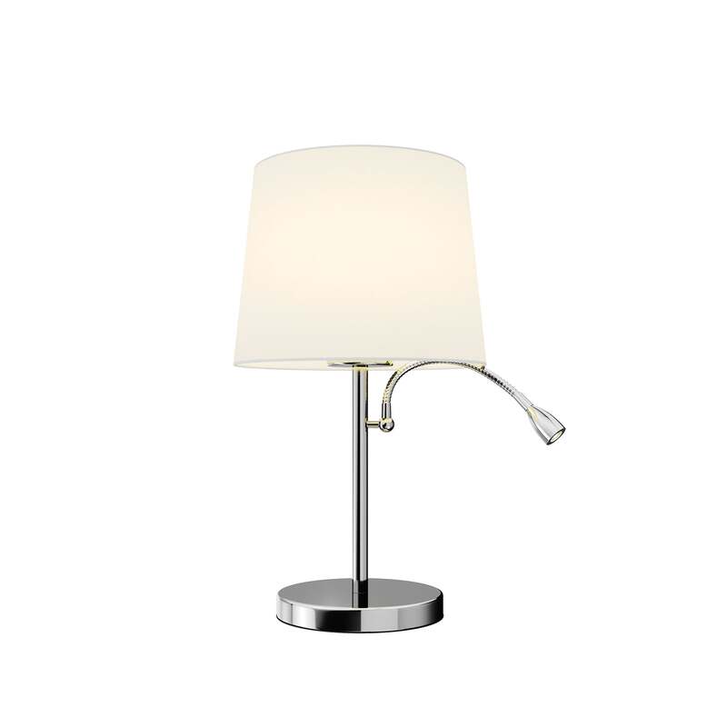 Lindby Tischleuchte Benjiro LED Leselampe Lampe mit Flexarm weiß 52cm hoch - 4251096546750