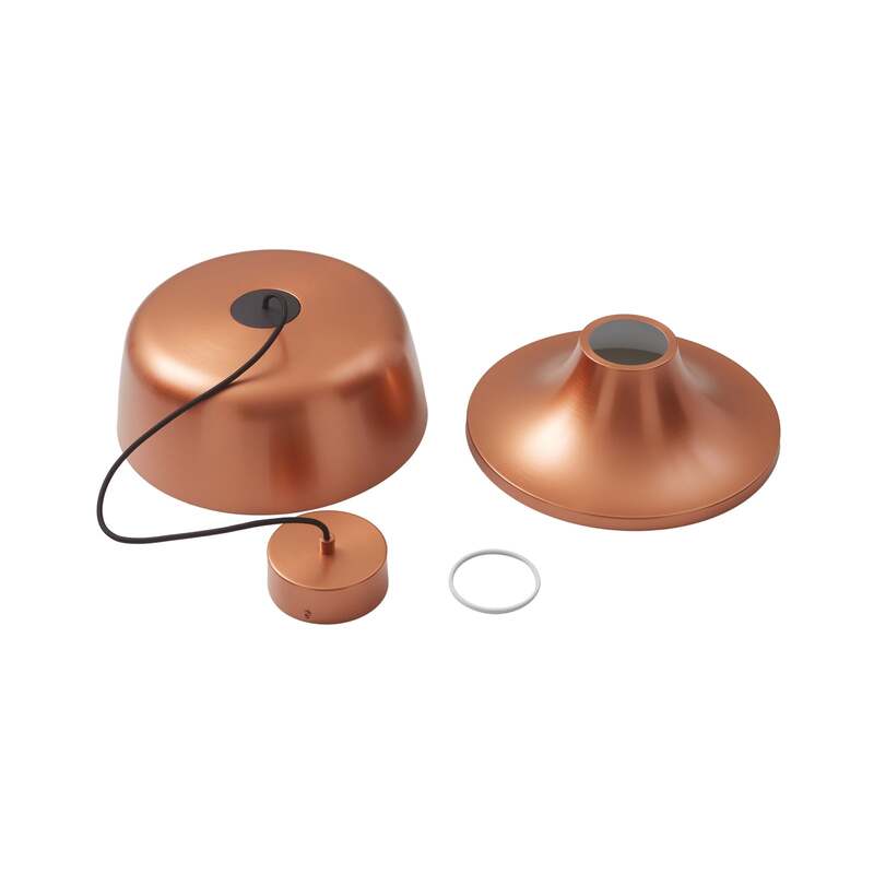 Lucande Hängelampe Hängeleuchte Faelinor LED Pendelleuchte Lampe kupfer Ø 35 cm - 4251911768015
