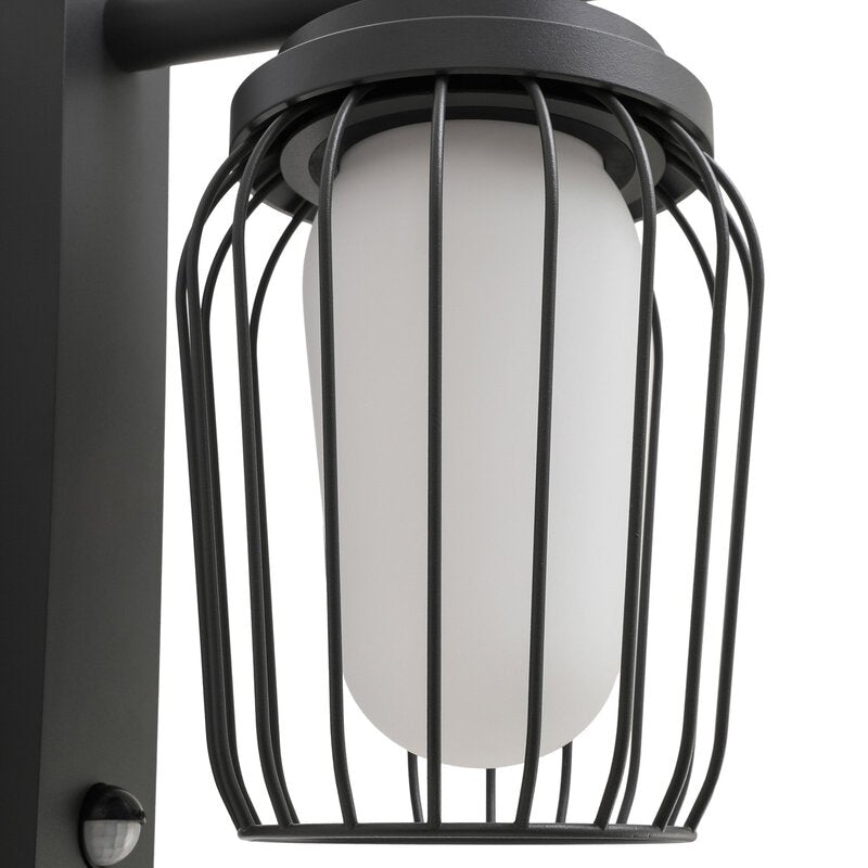 Lucande Außenwandleuchte Chandan Sensor 30 cm Aluminium Wandlampe Lampe Leuchte - 4251911764314