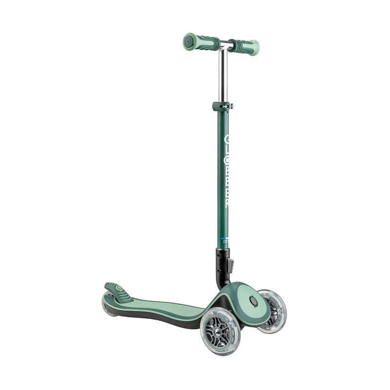 Globber Roller Elite Deluxe Lights Kinderroller klappbar TPR-Griffe Tretroller - 4895224412212