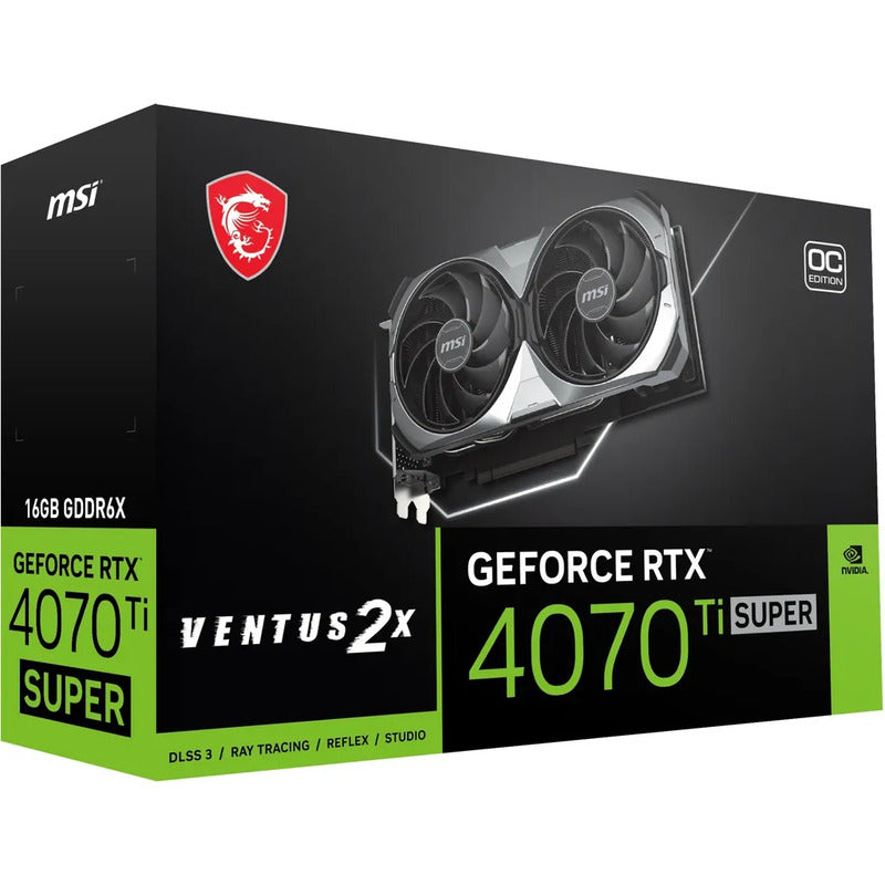 MSI VENTUS Grafikkarte GPU NVIDIA GeForce RTX 4070 Ti SUPER 16G 2X DEFEKTWARE - 4711377171229