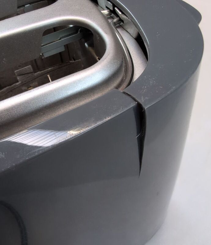 Philips HD2581/10 Toaster Doppelschlitztoaster Doppel mit Brötchenaufsatz Grau - 8720389007019