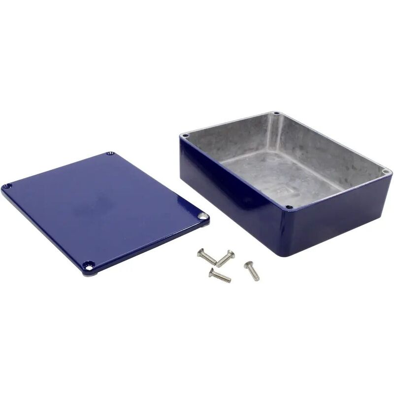 Hammond Universal-Gehäuse 1590BB2CB Aluminium Druckguss IP54 Blau 119x94x38mm - 0623980810287