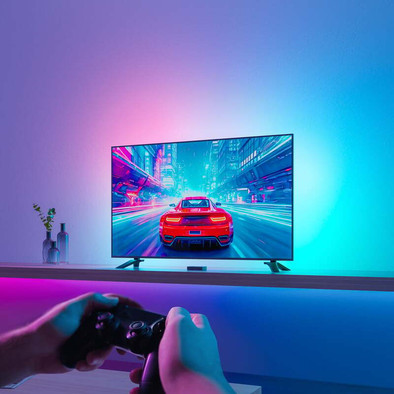 Calex Smart HDMI Sync Box Set RGBW mit LED-Streifen 250cm dimmbar weiß schwarz - 8712879164678
