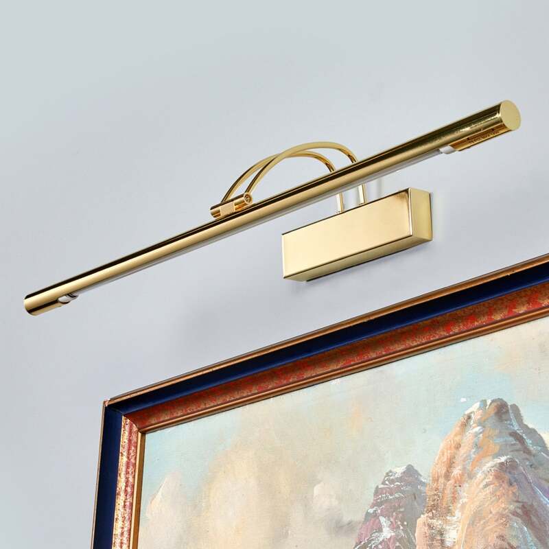 Searchlight LED-Bilderleuchte Piktura messing poliert Wandleuchte Lampe 68cm - 5013874402936