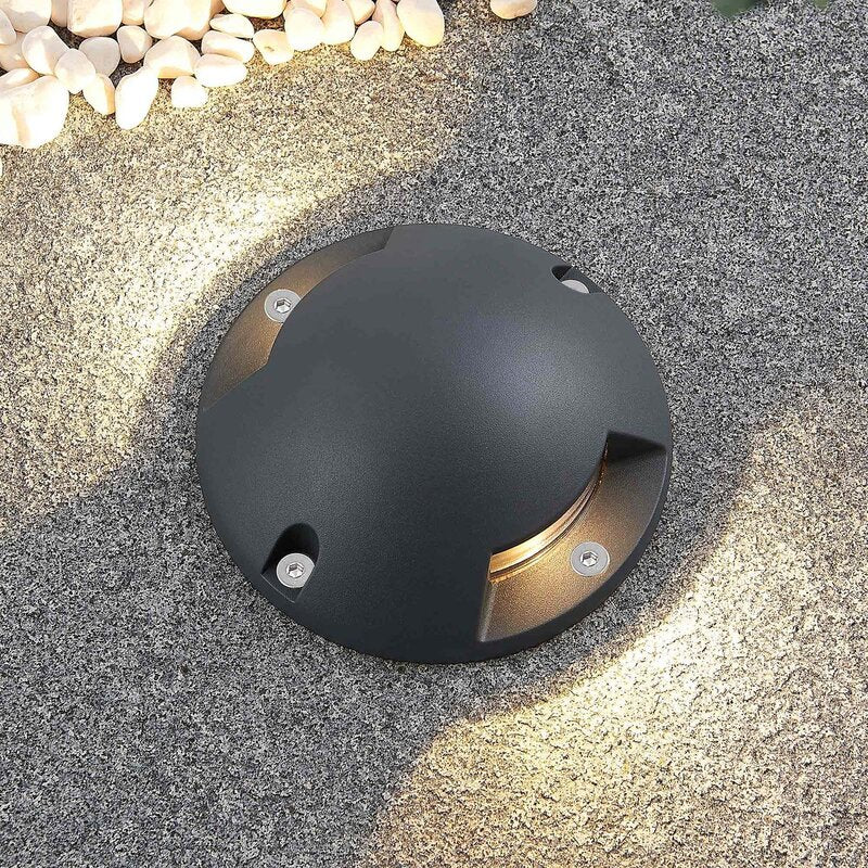 Lindby Bodenstrahler Wegeleuchte LED Strahler dunkelgrau Aluminium Kunststoff - 4251911705973