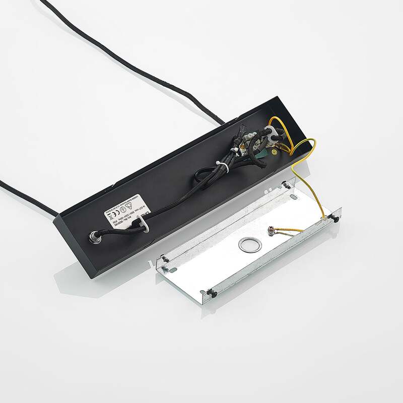 Lindby Hängeleuchte Eldarion LED Pendelleuchte Lampe dimmbar schwarz matt 90cm - 4251096581126