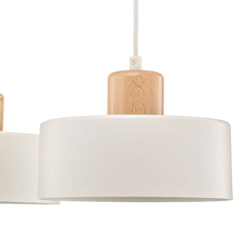 EMIBIG LIGHTING Pendelleuchte Tako Hängeleuchte Hängelampe E27 dreiflammig weiß - 5901738919877