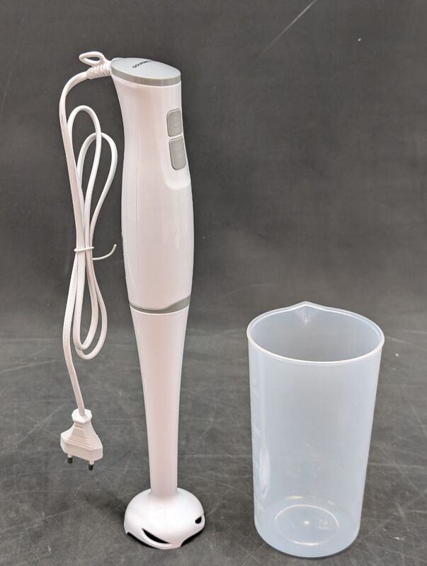 GourmetMaxx Stabmixer Pürierstab Handmixer 400W Mixer Küchenhelfer Weiß 700ml - 4067522047919