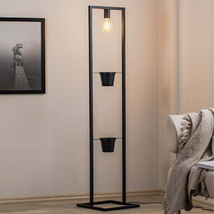 B-Ware Envostar Hyazinth Stehleuchte Stehlampe Standleuchte Leuchte mit 2 Blumentöpfen