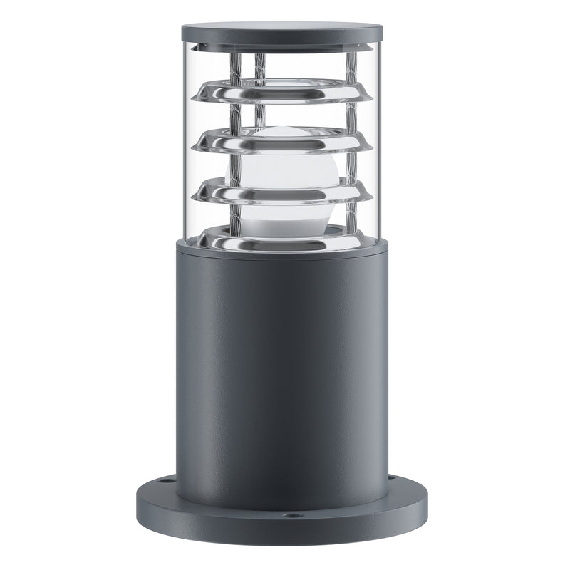 Maytoni Sockelleuchte Bronx grau Designer-Leuchte dimmbar Aluminium IP54 25cm - 4251110030739