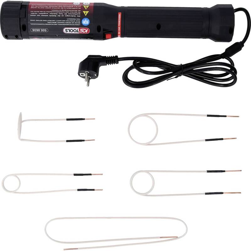 KS Tools Induktions-Heizpistole Heizgerät 500°C 6-tlg Handwerkzeug Set Werkzeug - 4042146911549