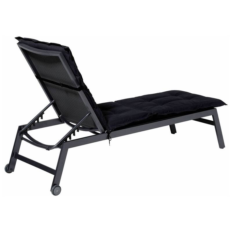 Madison Liegenauflage Relaxliege LIGSA052 Auflage Schwarz 200x60cm 2kg 7cm dick - 8713229115166