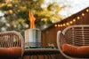 Solo Stove Mesa XL Tabletop Fire Pit with Stand | Low Smoke Outdoor Mini Fire for Urban & Suburbs | Fueled by Pellets or Wood  Stainless Steel  with T - 0850040701883