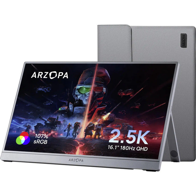 Arzopa Portabler Monitor Bildschirm 16,1 Zoll QHD 2560x1440 HDMI USB-C schwarz - 6975114120248