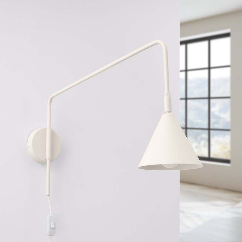 Wandleuchte LYS beige LED Wandlampe Lampe Leuchte 30cm Höhe 14cm Durchmesser - 5907073081279